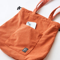 BIG POCKET TOTE - CORDUROY